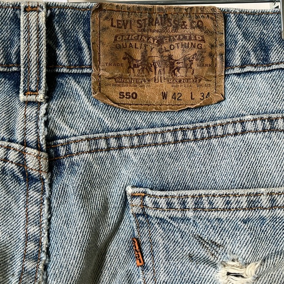 Vintage Levi’s Jeans W 42 L 34 Distressed - Picture 9 of 14